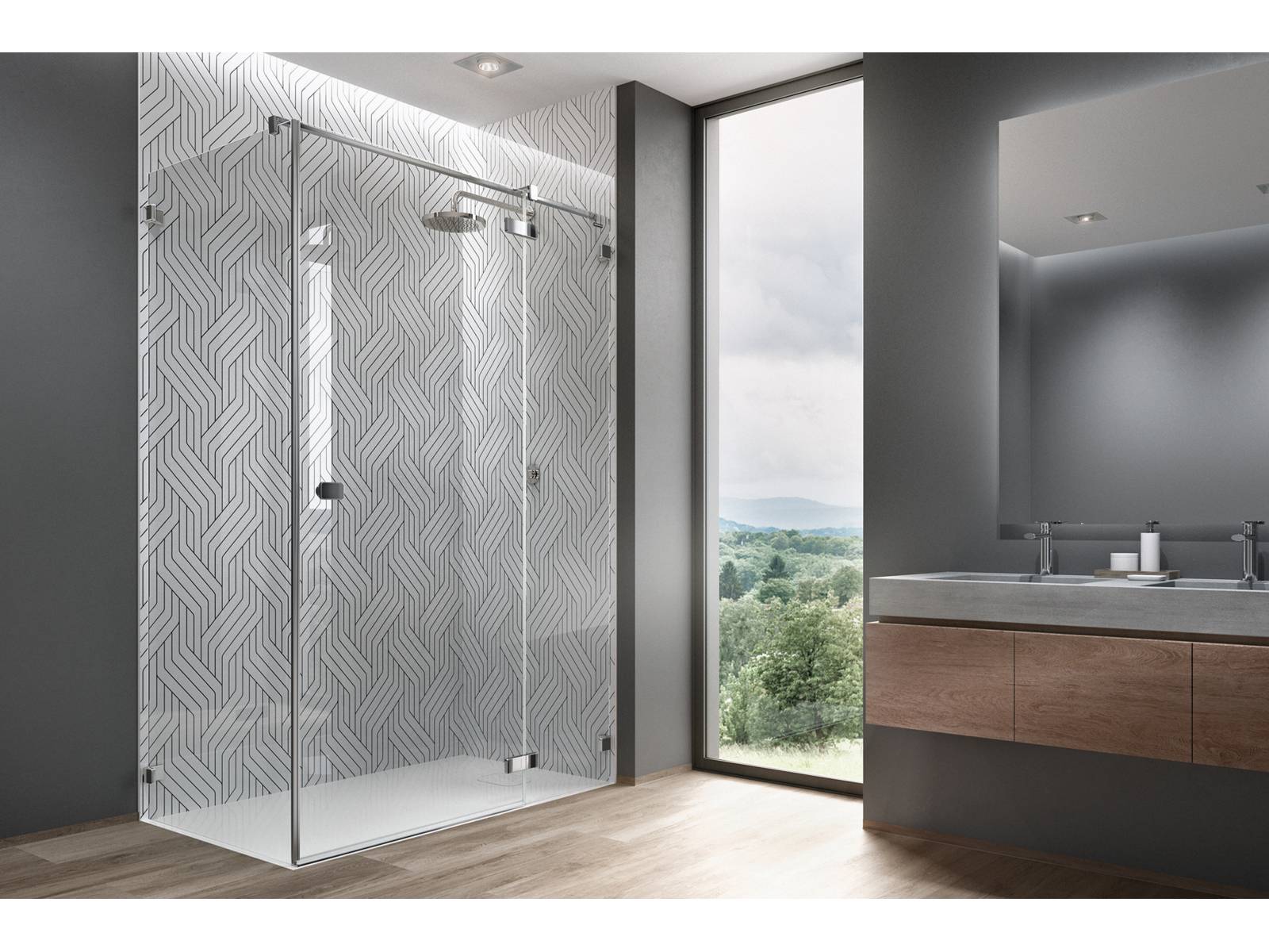 Moderne Bäder betonen Individualität. Deshalb hat Duscholux die Wandverkleidung «PanElle» um vier neue Grafikmuster erweitert. Sie sind von den neuesten Interior-Trends inspiriert und verleihen dem Design Ihres Bades originelle Akzente.