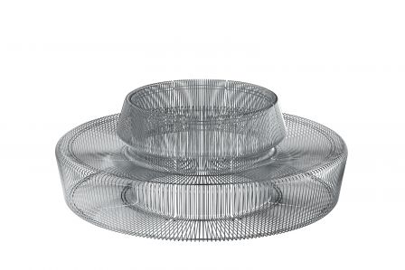 Sitzkreis aus den Modulen «Concave».