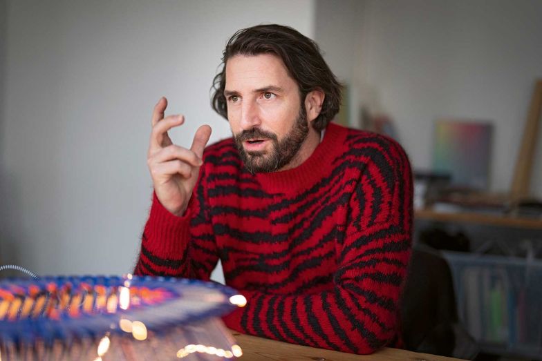 Adrien Rovero hat zum vierten Mal eine Leuchtenserie mit Cécile Feilchenfeldt gestaltet.